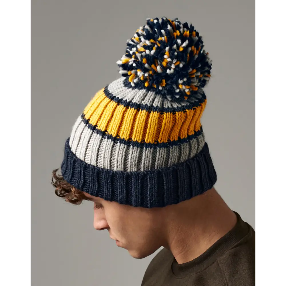 Beechfield Hygge Striped Beanie