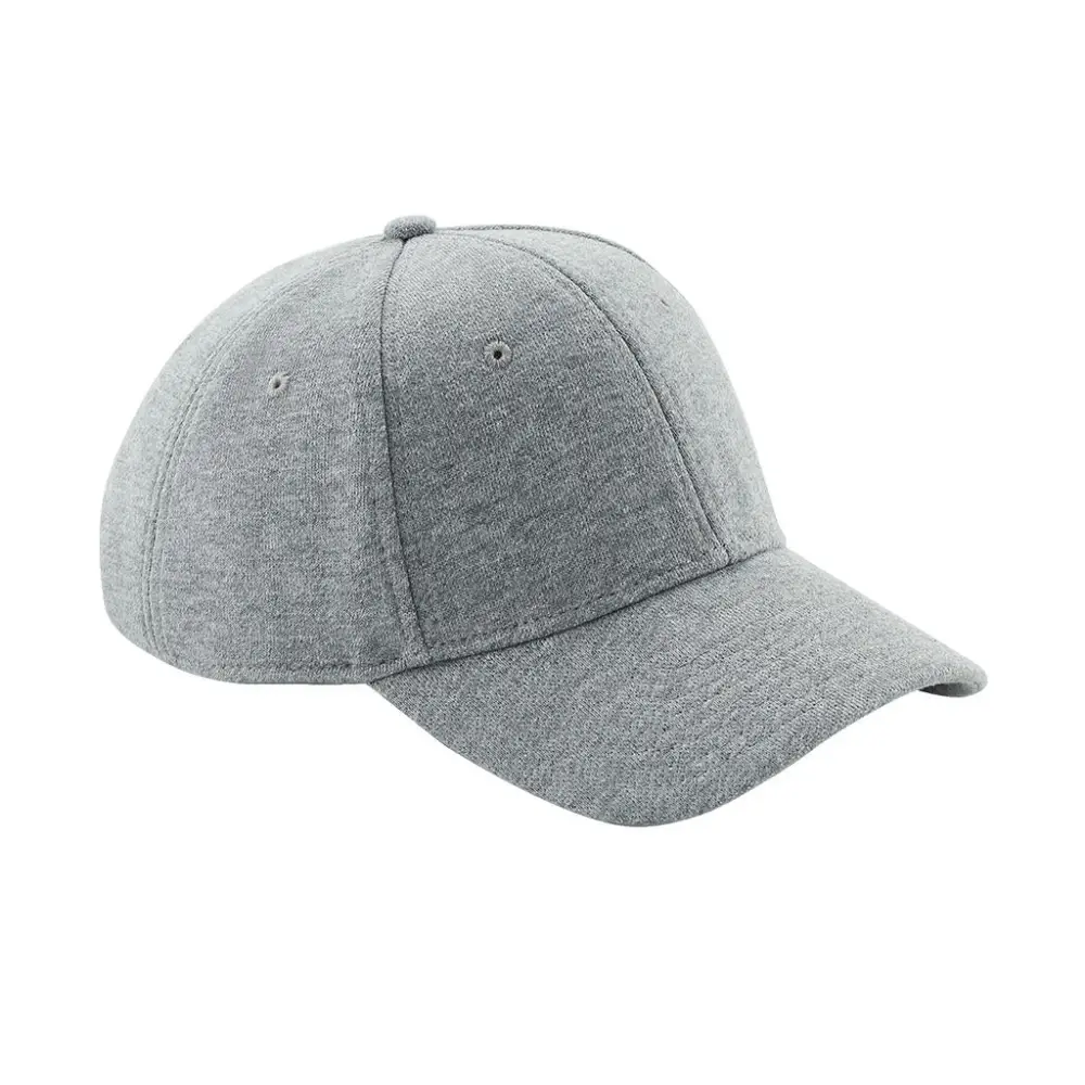 Beechfield Jersey Athleisure Baseball Cap - Heather Grey