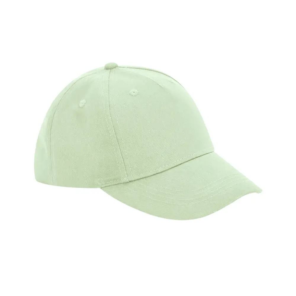 Beechfield Junior Organic Cotton 5 Panel Cap - Pistachio