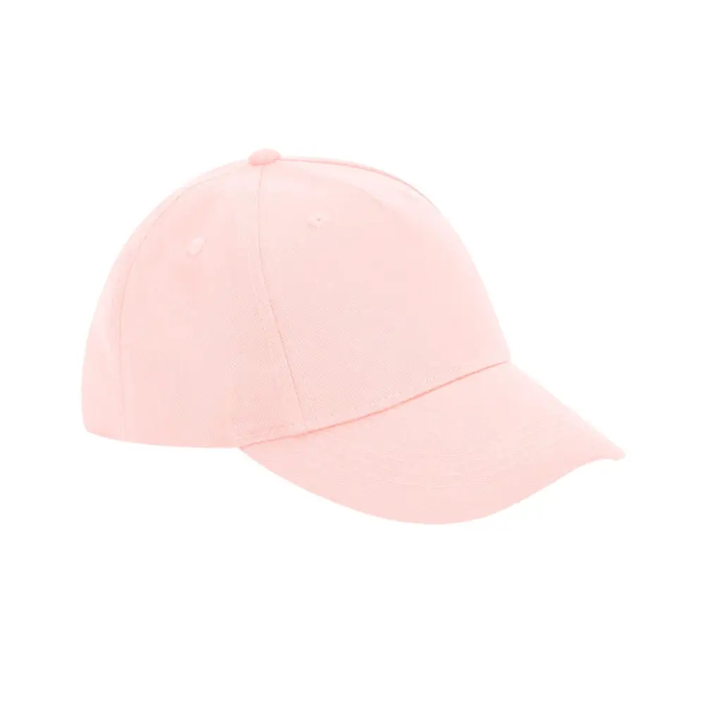 Beechfield Junior Organic Cotton 5 Panel Cap - Powder Pink