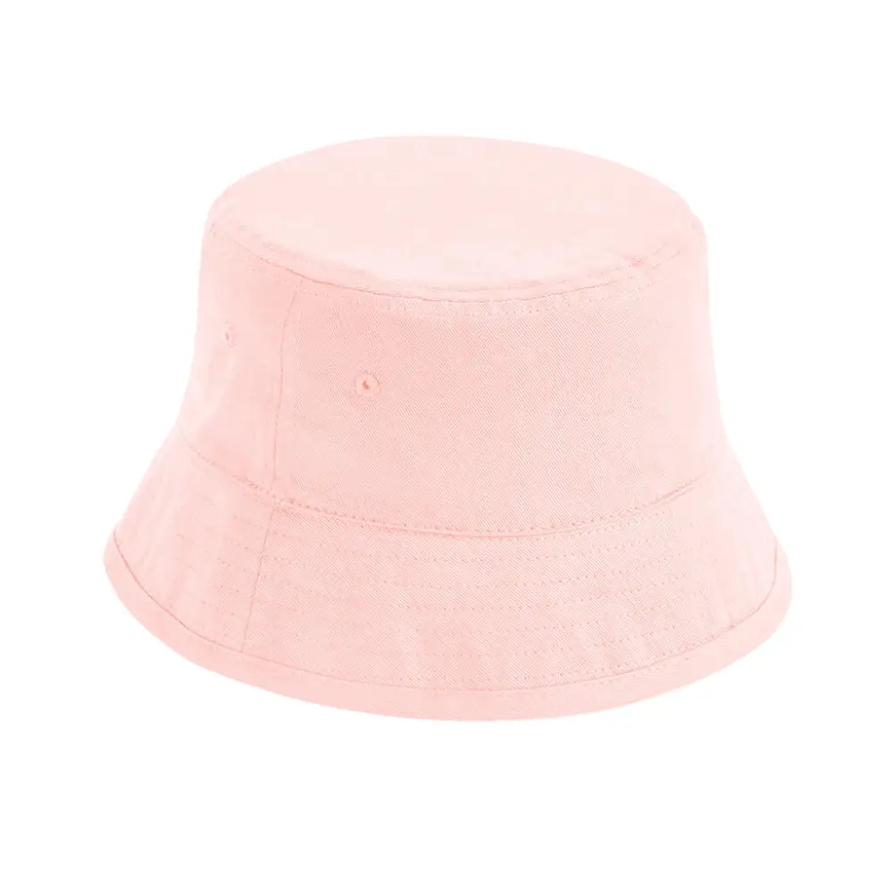 Beechfield Junior Organic Cotton Bucket Hat - Powder Pink / S/M