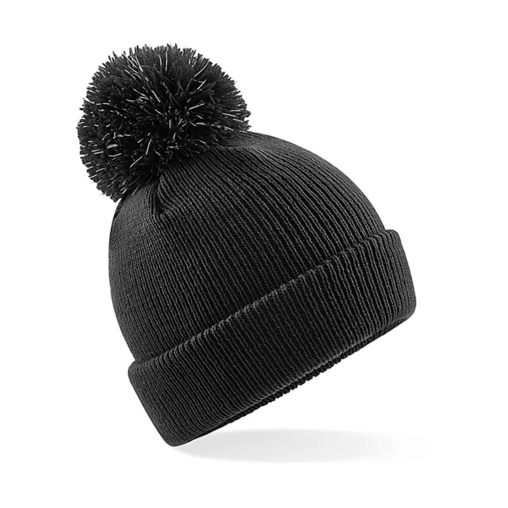Beechfield Junior Reflective Bobble Beanie