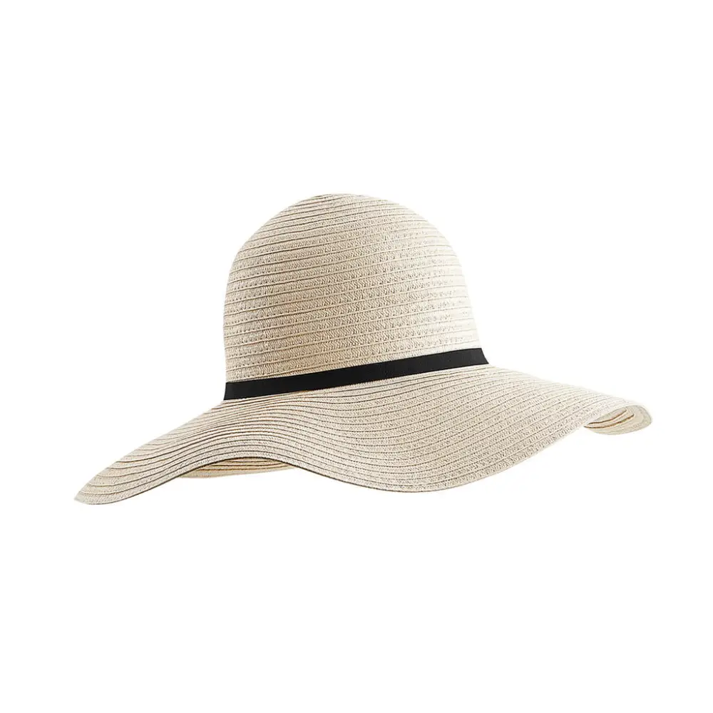 Beechfield Marbella Wide-Brimmed Sun Hat - Natural