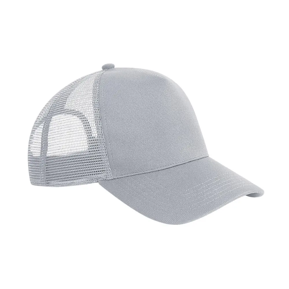 Beechfield Microknit Snapback Trucker - Light Grey