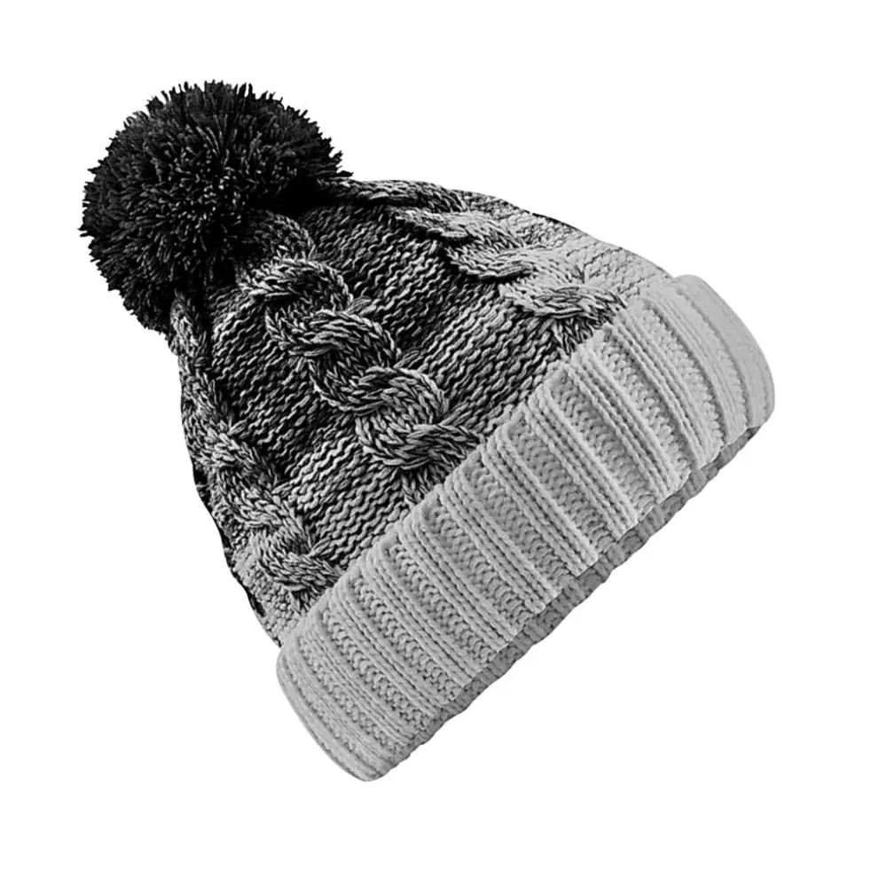 Beechfield Ombré Beanie - Black/Light Grey