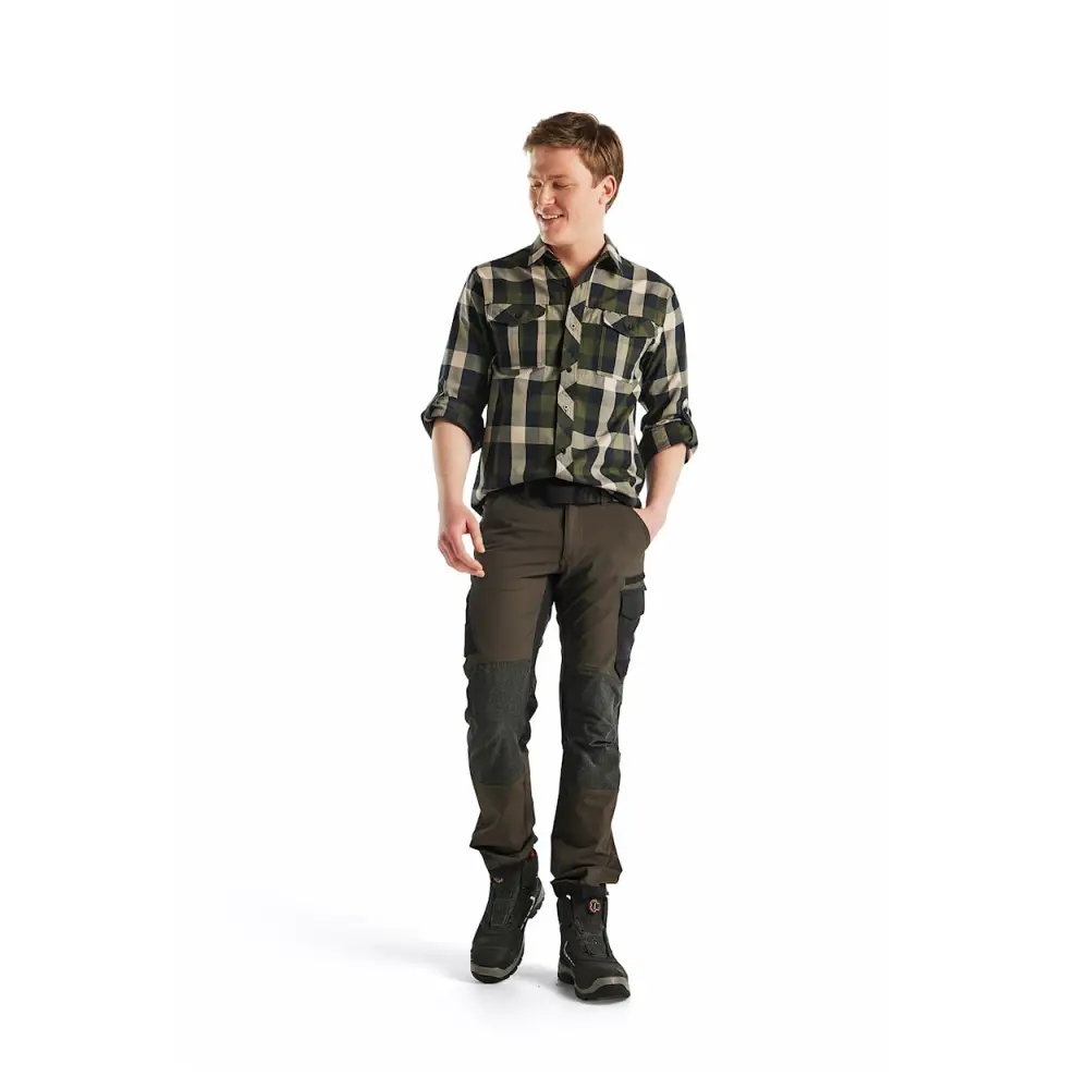 Blåkläder 4-way-stretch service trousers 14221645 - Dark olive green/Black / C146