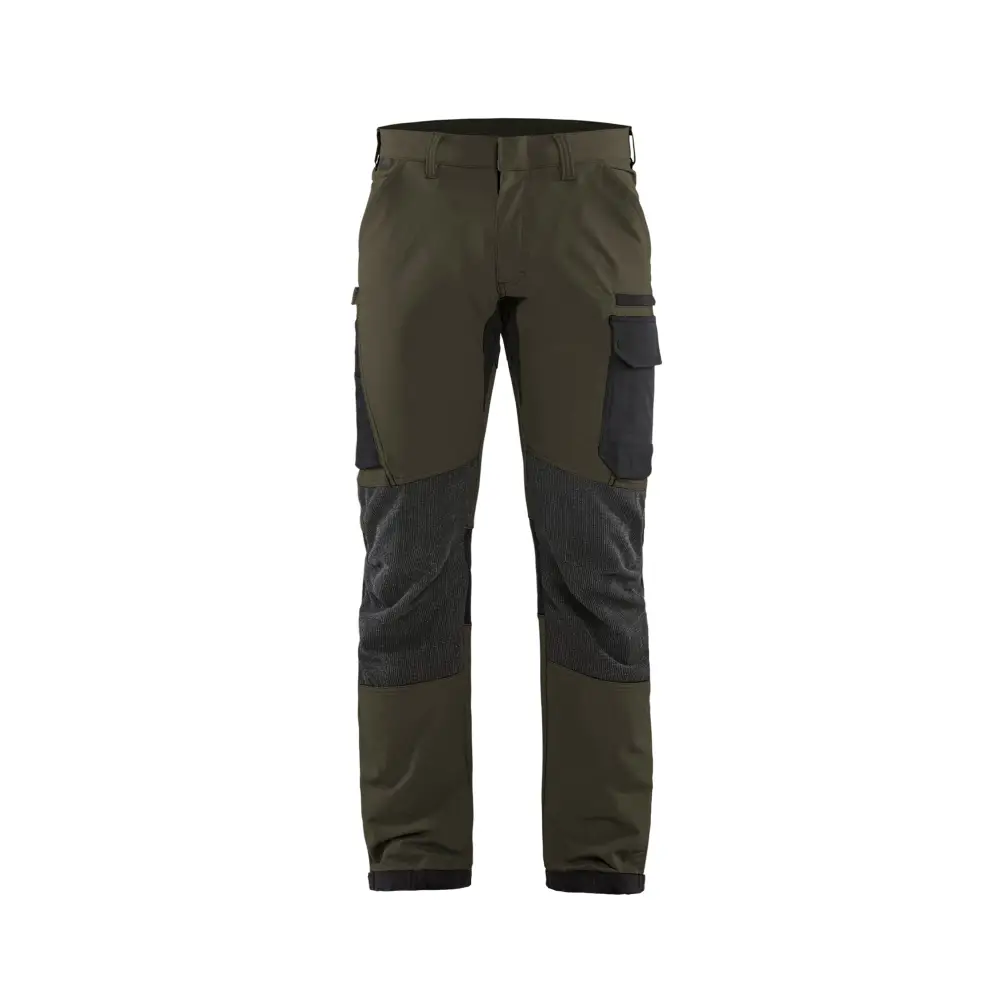 Blåkläder 4-way-stretch service trousers 14221645 - Dark olive green/Black / C146