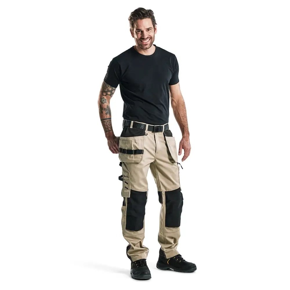 Blåkläder Craftsman trousers 15551860 - Stone/Black / C146