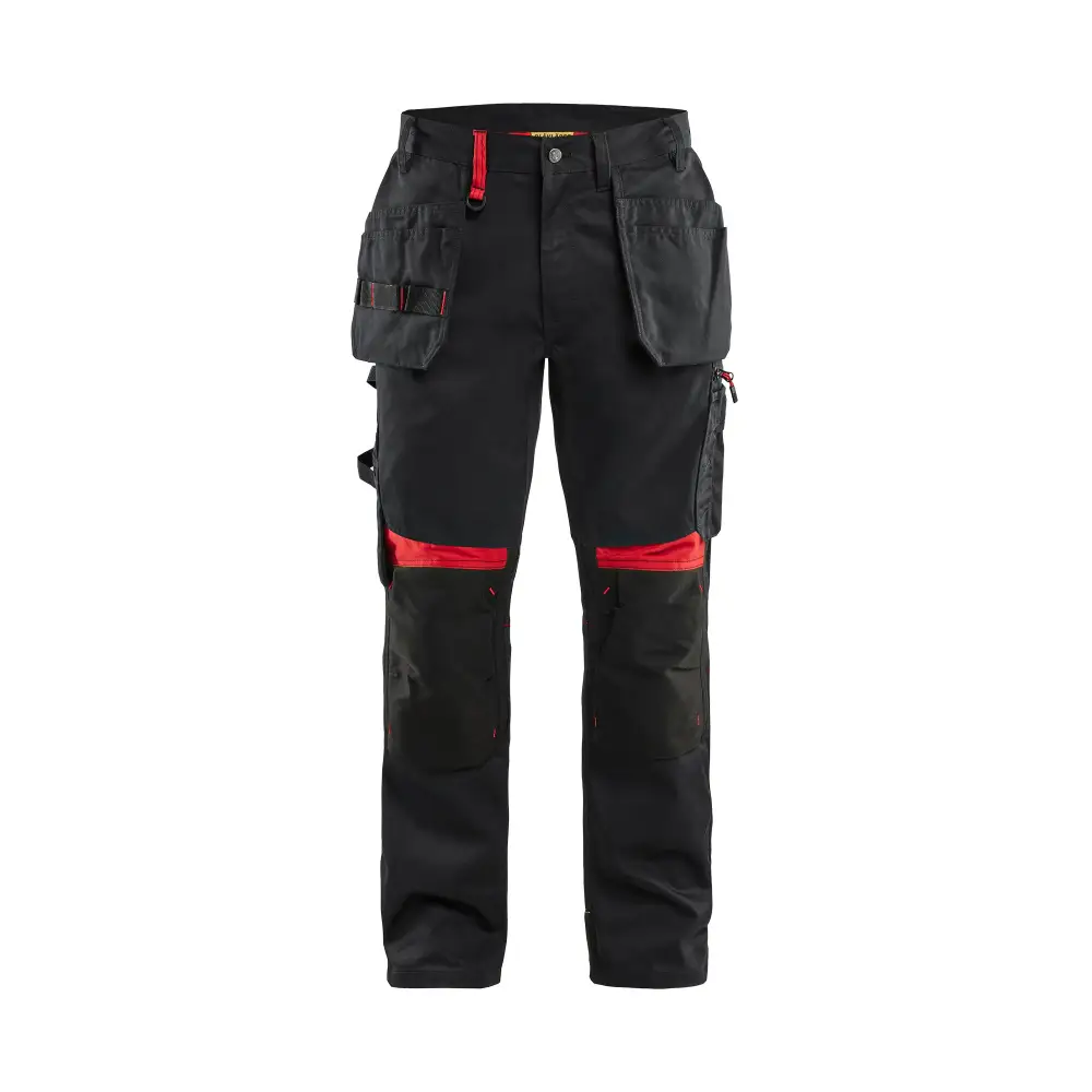 Blåkläder Craftsman trousers 15551860 - Black/Red / C146