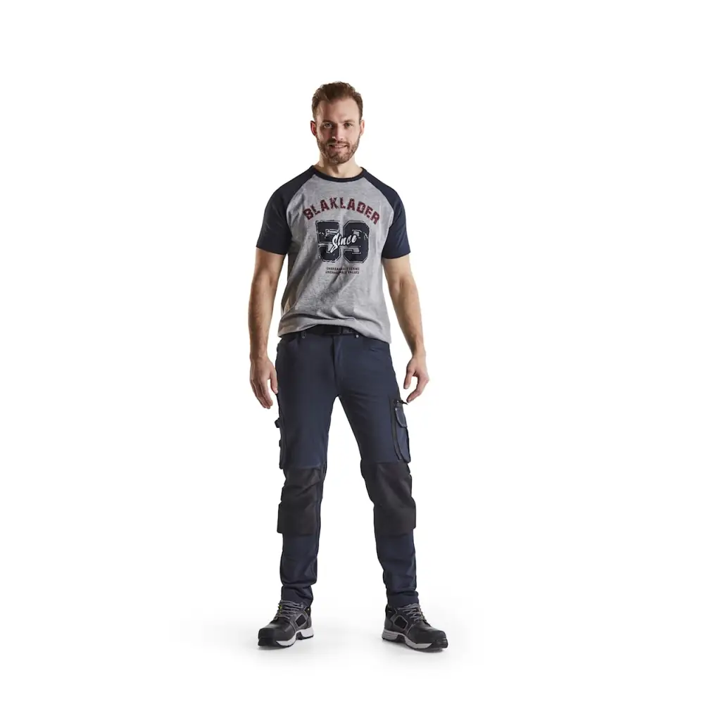 Blåkläder Craftsman trousers 4-way stretch without nail pockets X1900 19891644 - Dark Navy/Black / C146