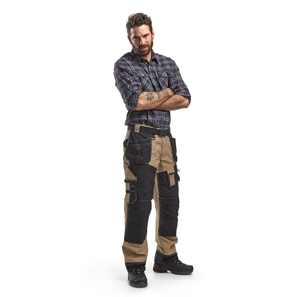 Blåkläder Craftsman Trousers X1500 15001320 - Khaki/black / C146