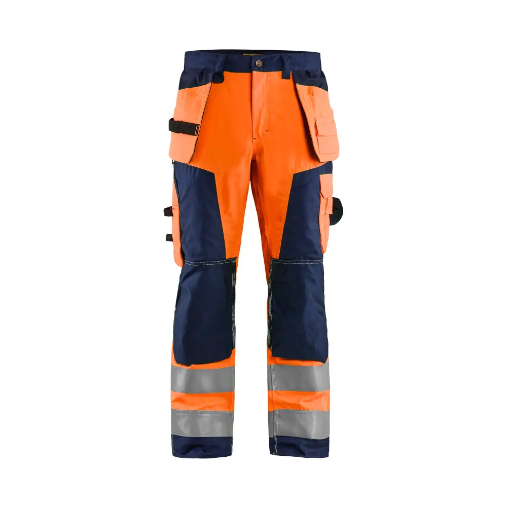Blåkläder Hi-Vis craftsman trousers 15681811 - Orange/Navy blue / C44