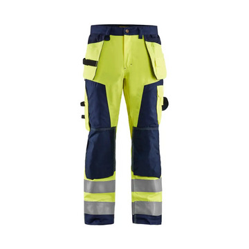 Blåkläder Hi-Vis craftsman trousers 15681811 - Hi-vis yellow/navy blue / C44