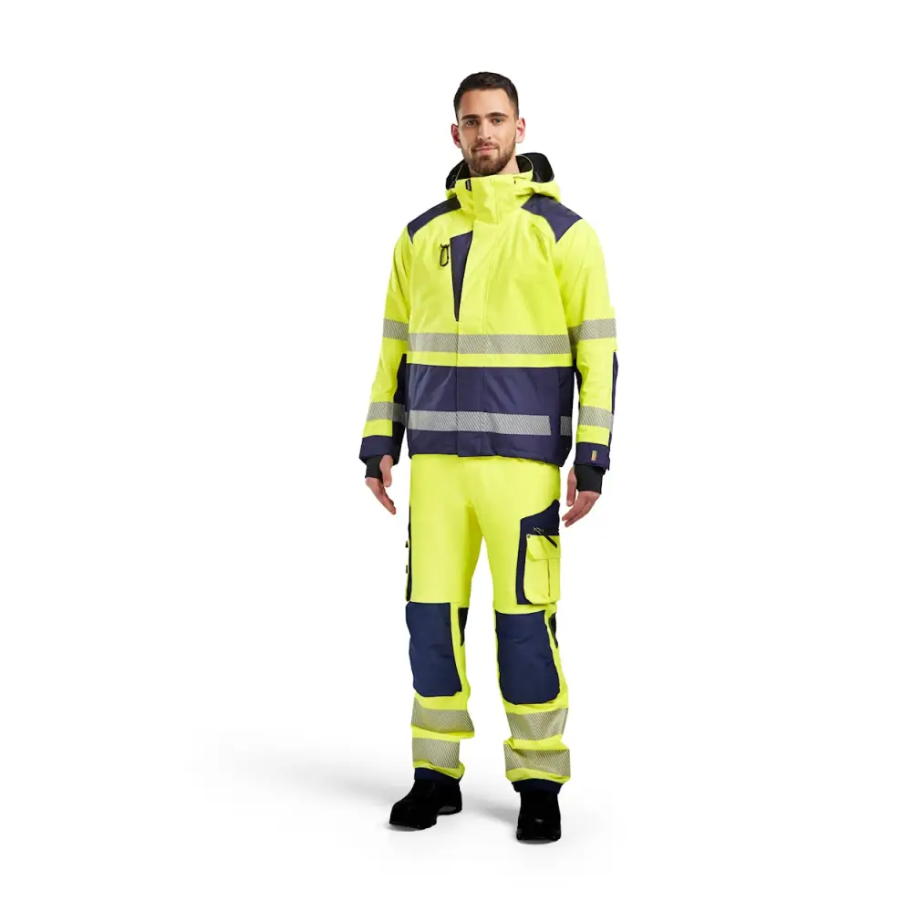 Blåkläder Hi-Vis Shell Jacket 44351987 - Hi-vis yellow/navy blue / 4XL