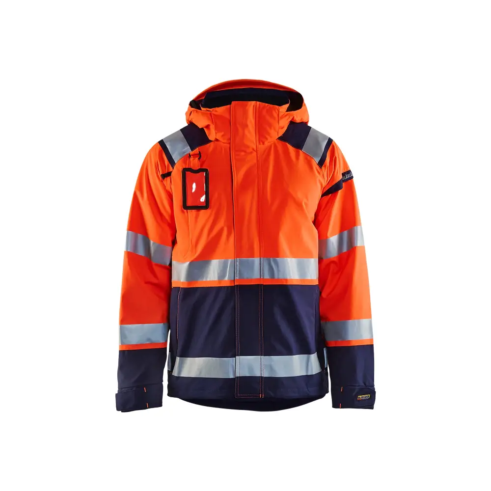 Blåkläder Hi-Vis shell jacket 49871987 - Orange/Navy blue / 4XL