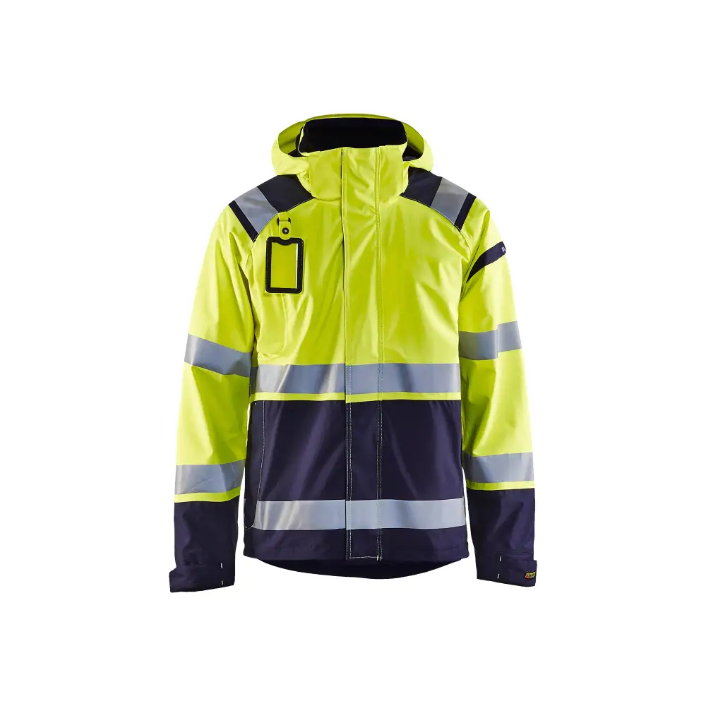 Blåkläder Hi-Vis shell jacket 49871987 - Hi-vis yellow/navy blue / 4XL