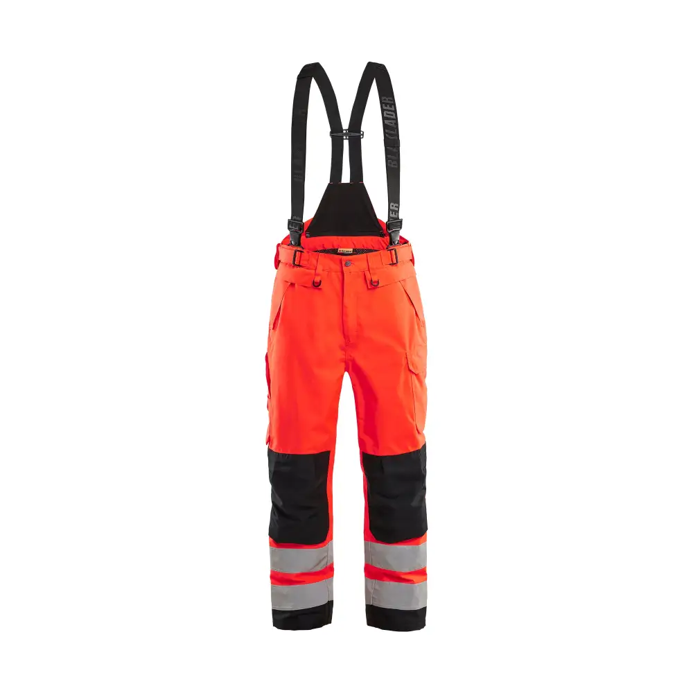 Blåkläder Hi-Vis Shell trousers 18671977 - Red hi-vis/black / C44