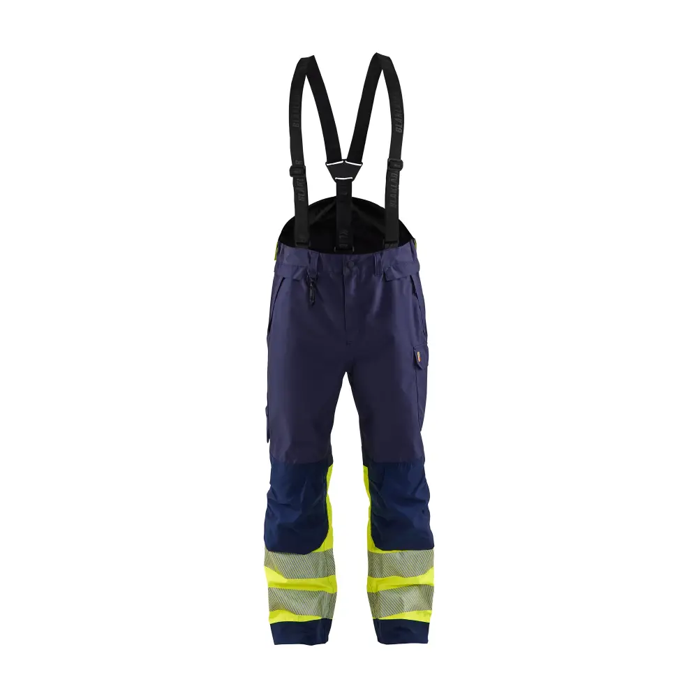 Blåkläder Hi-Vis Shell Trousers 18771977 - Navy blue/Hi-vis yellow / 4XL