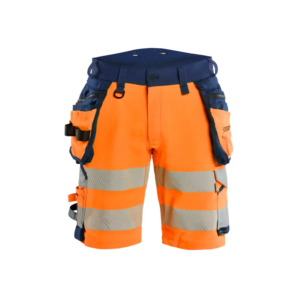 Blåkläder Hi-Vis shorts 4-way stretch 11201648 - Orange/Navy blue / C44