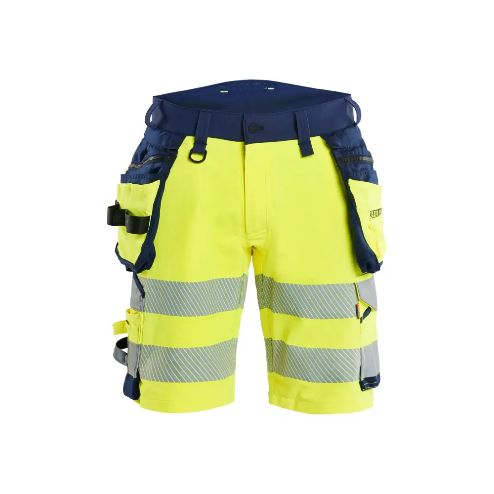 Blåkläder Hi-Vis shorts 4-way stretch 11201648 - Hi-vis yellow/navy blue / C44