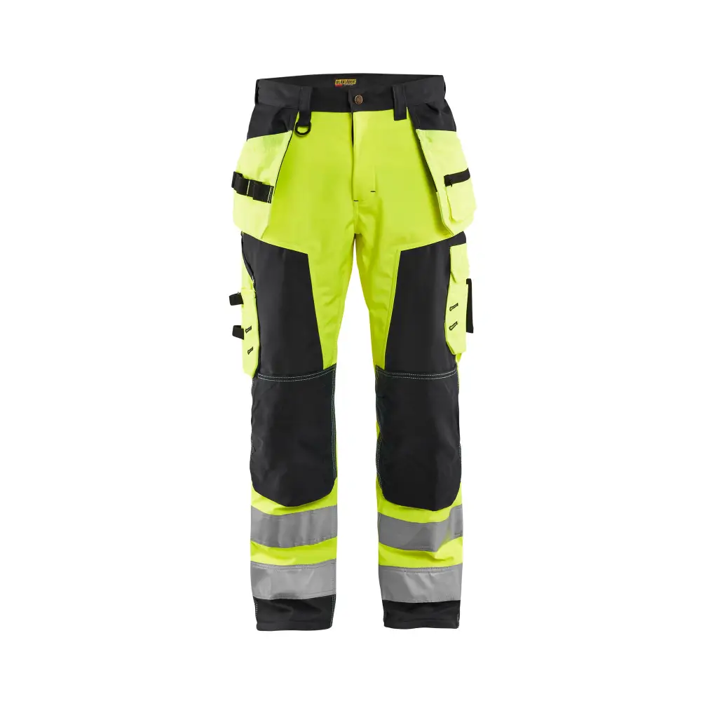 Blåkläder Hi-Vis Softshell craftsman trousers 15672517 - Hi-vis yellow/Black / C144