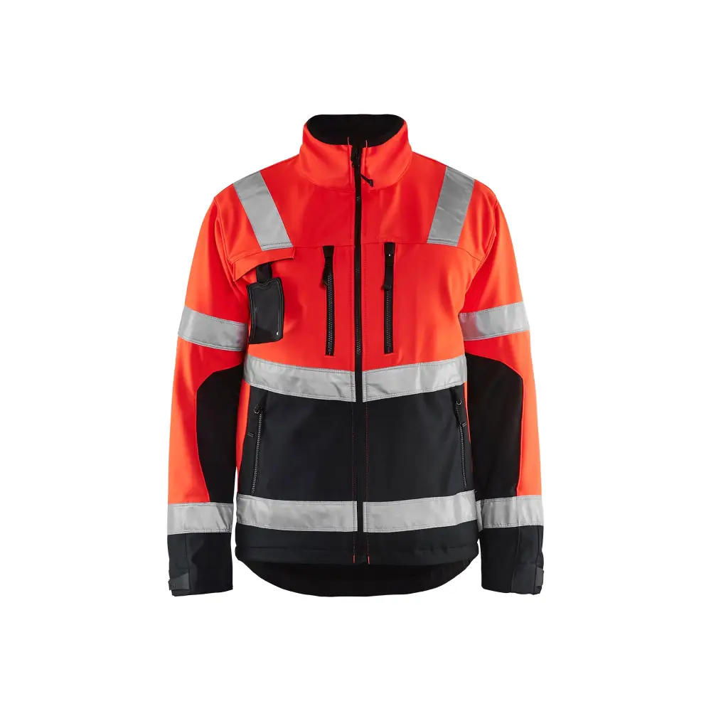 Blåkläder Hi-Vis Softshell jacket 49002517 - Red hi-vis/black / 4XL