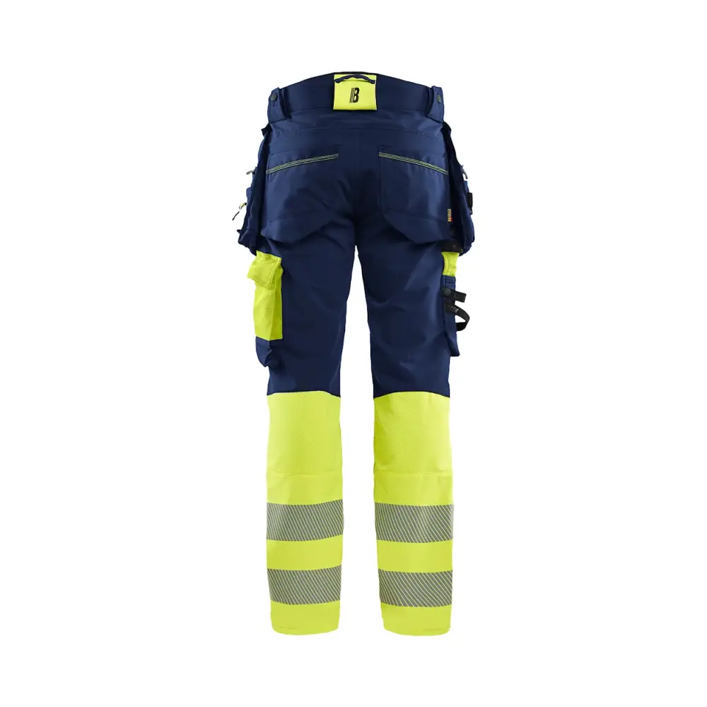 Blåkläder Hi-Vis trousers 4-way stretch 11251648 - Navy blue/Hi-vis yellow / C146