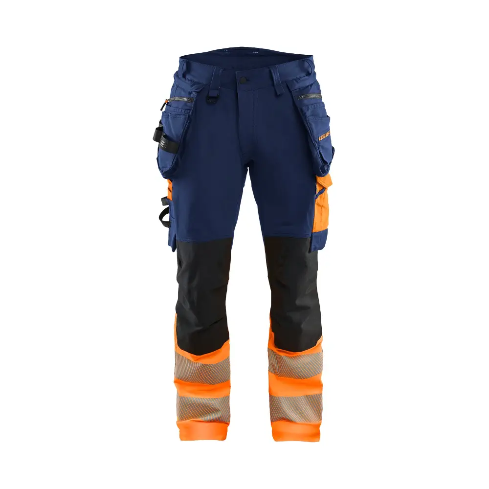 Blåkläder Hi-Vis trousers 4-way stretch 11251648 - Navy blue/Orange / C146