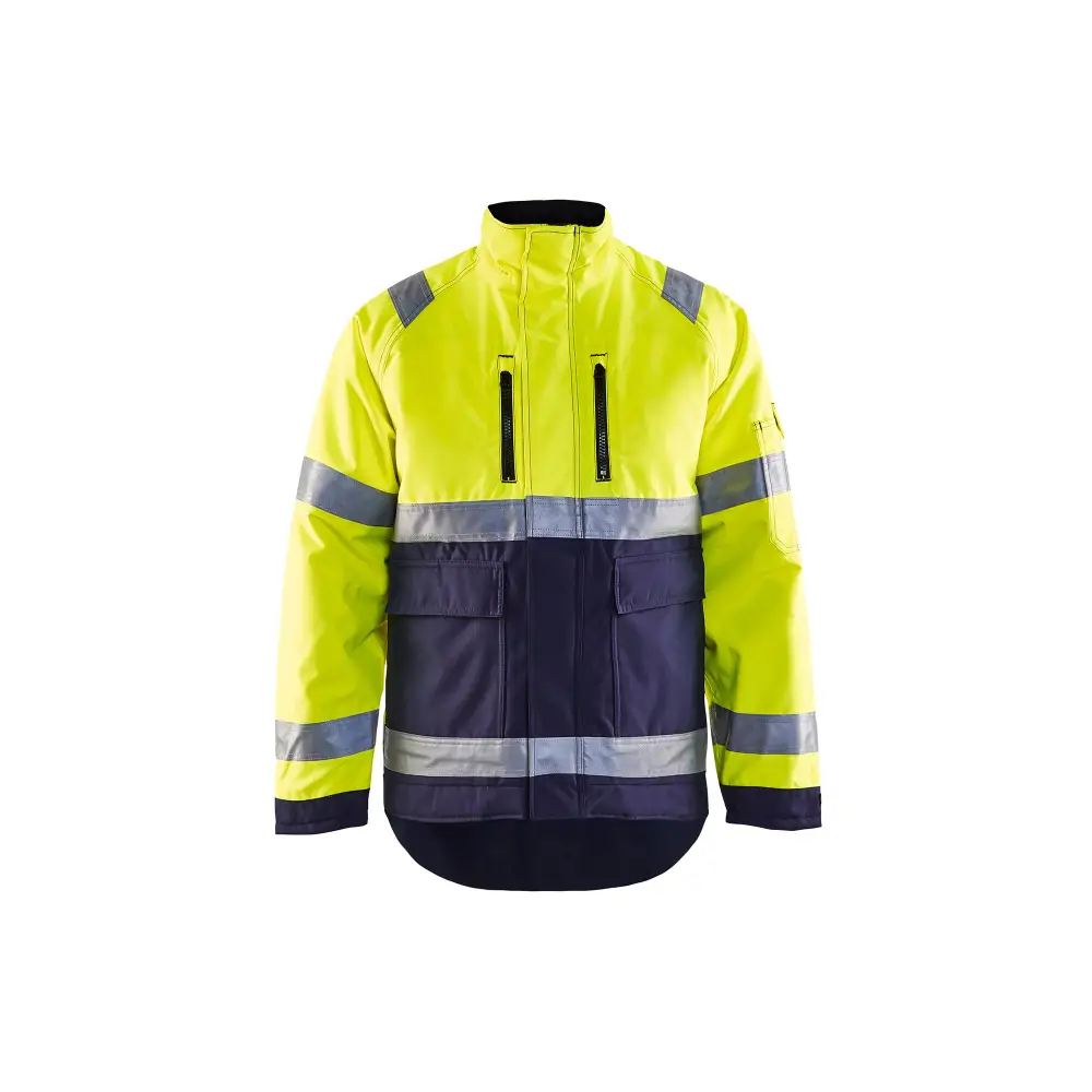 Blåkläder Hi-Vis Winter Jacket 48271977 - Hi-vis yellow/navy blue / 4XL
