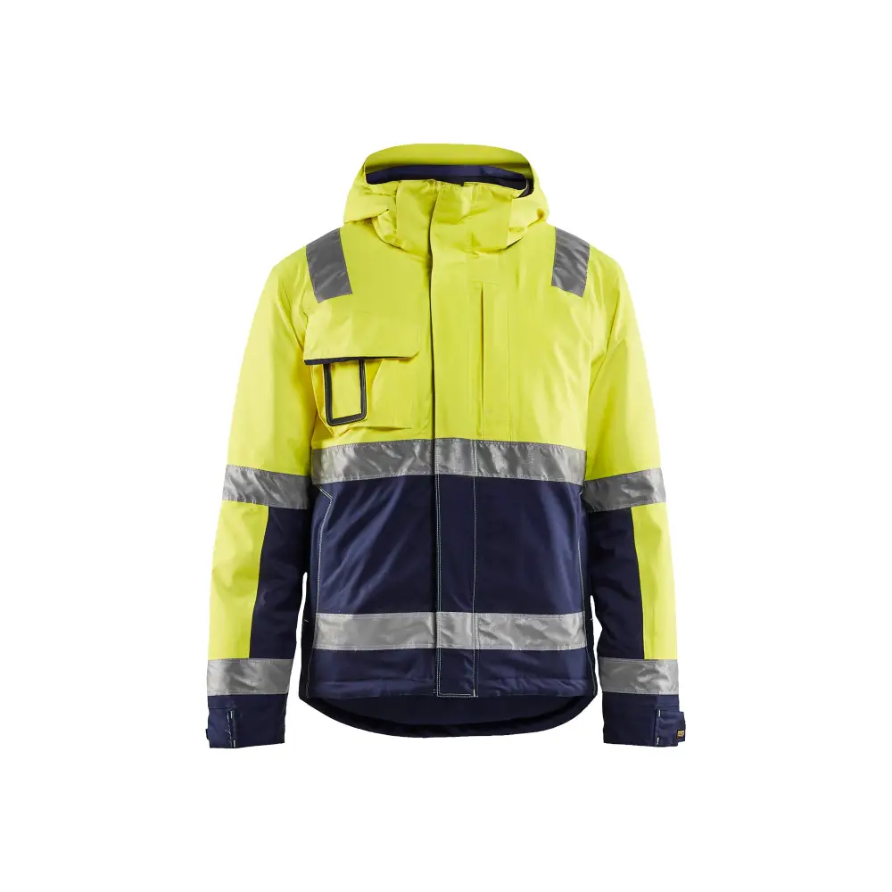 Blåkläder Hi-Vis Winter jacket 48701987 - Hi-vis yellow/navy blue / 4XL