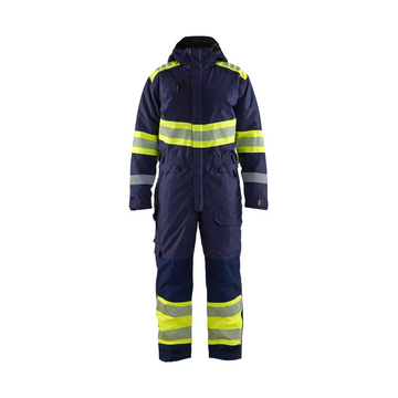 Blåkläder Hi-Vis Winter Overall 67201977 - Navy blue/Hi-vis yellow / 4XL