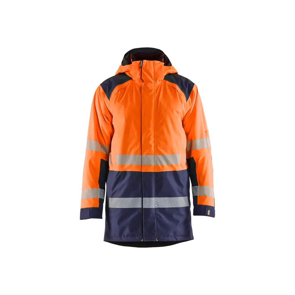 Blåkläder Hi-Vis Winter Parka 44571987 - Orange/Navy blue / 4XL