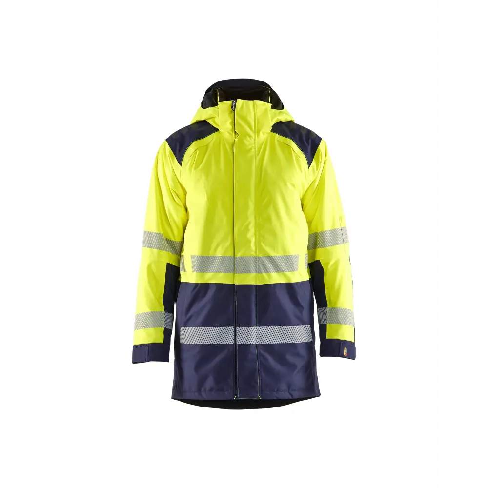 Blåkläder Hi-Vis Winter Parka 44571987 - Hi-vis yellow/navy blue / 4XL