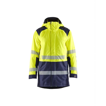 Blåkläder Hi-Vis Winter Parka 44571987 - Hi-vis yellow/navy blue / 4XL