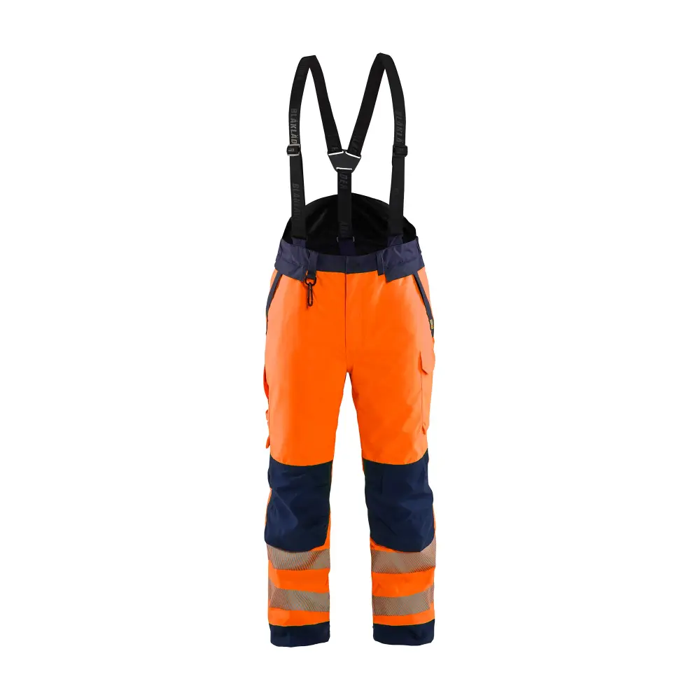 Blåkläder Hi-Vis Winter Trousers 18751977 - Orange/Navy blue / 4XL