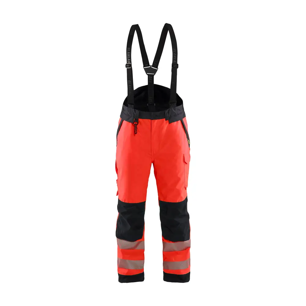Blåkläder Hi-Vis Winter Trousers 18751977 - Red hi-vis/black / 4XL