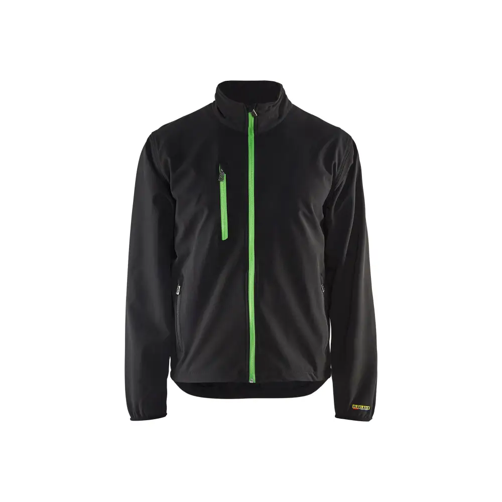 Blåkläder Light Softshell Jacket 49522518 - Black/Green / L