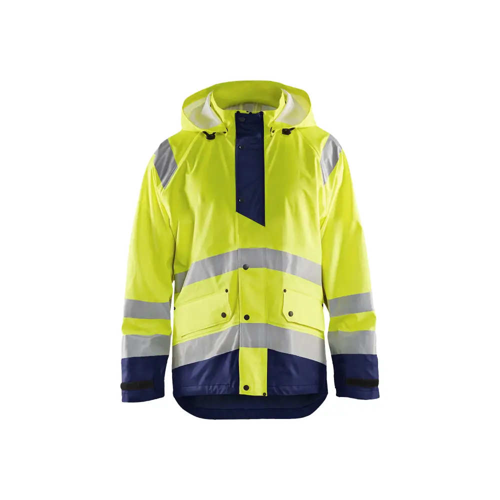 Blåkläder Rain jacket Hi-Vis Level 1 43232000 - Hi-vis yellow/navy blue / 4XL