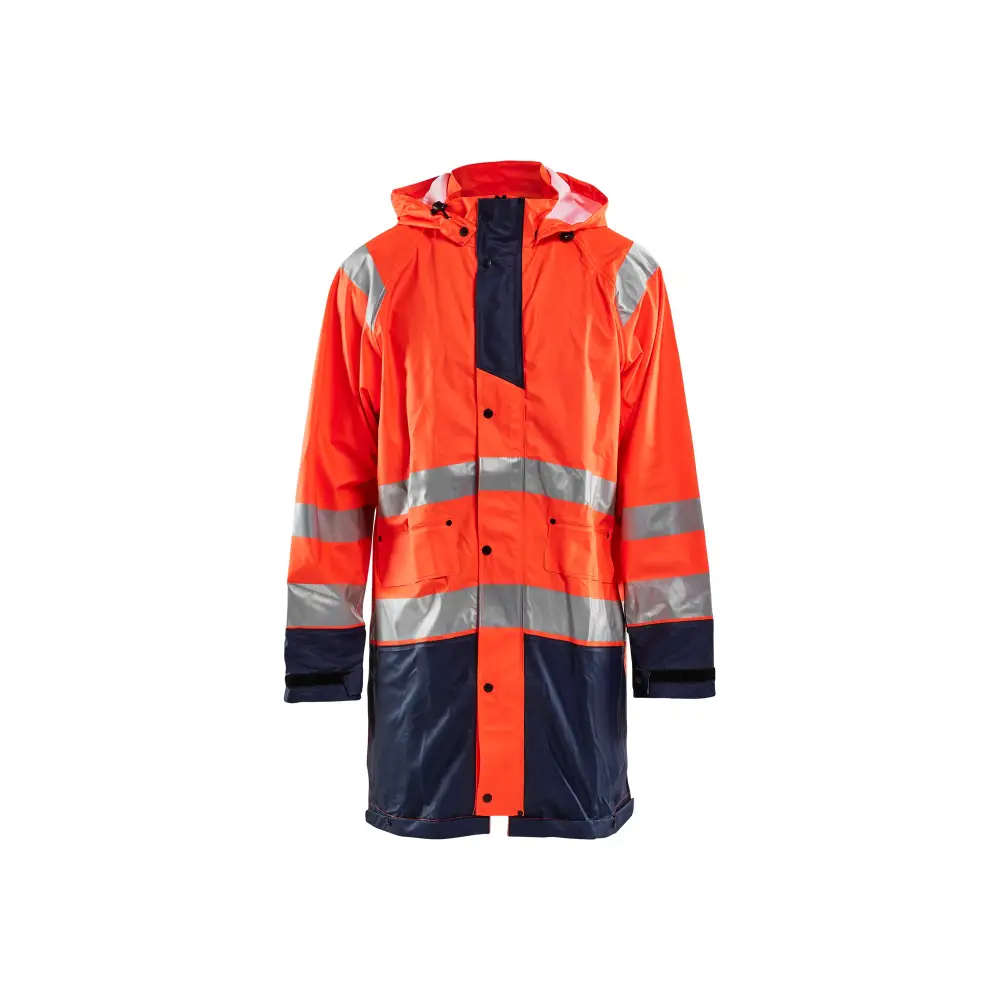 Blåkläder Rain Jacket Hi-Vis LEVEL 1 43242000 - Orange/Navy blue / 4XL