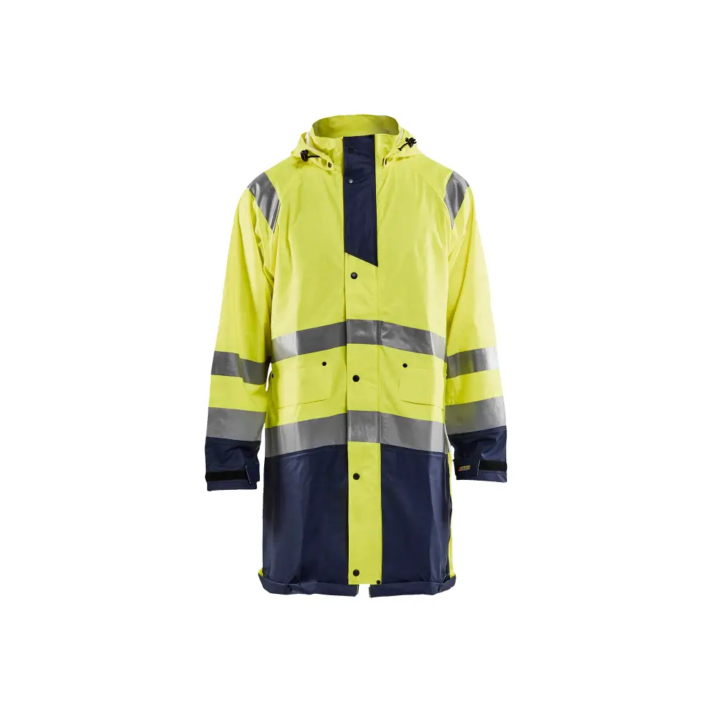 Blåkläder Rain Jacket Hi-Vis LEVEL 1 43242000 - Hi-vis yellow/navy blue / 4XL