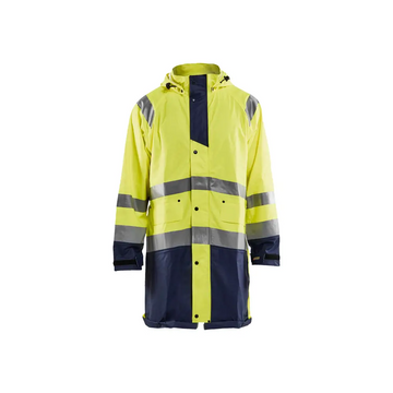 Blåkläder Rain Jacket Hi-Vis LEVEL 1 43242000 - Hi-vis yellow/navy blue / 4XL
