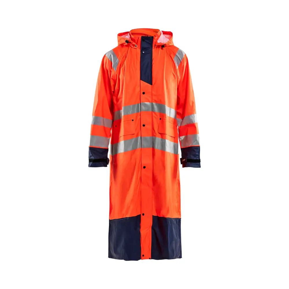 Blåkläder Rain Jacket Hi-Vis LEVEL 1 43252000 - Orange/Navy blue / 4XL