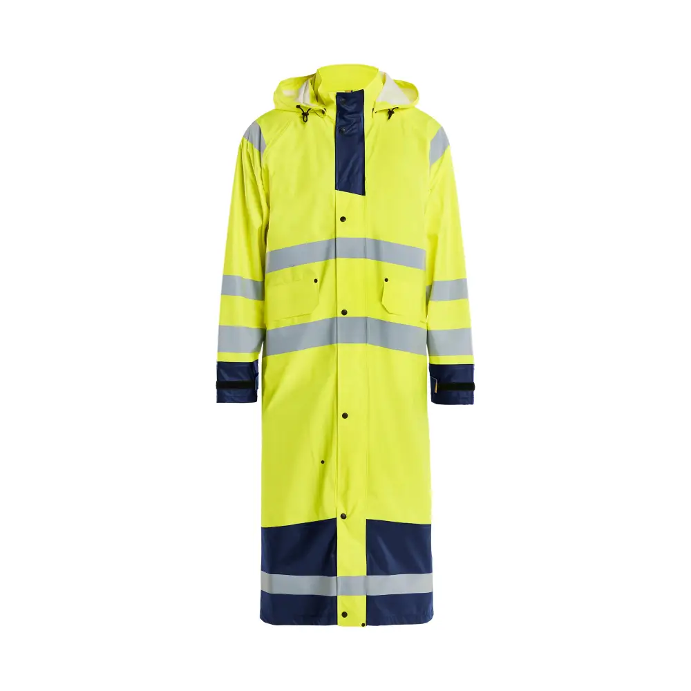 Blåkläder Rain Jacket Hi-Vis LEVEL 1 43252000 - Hi-vis yellow/navy blue / 4XL