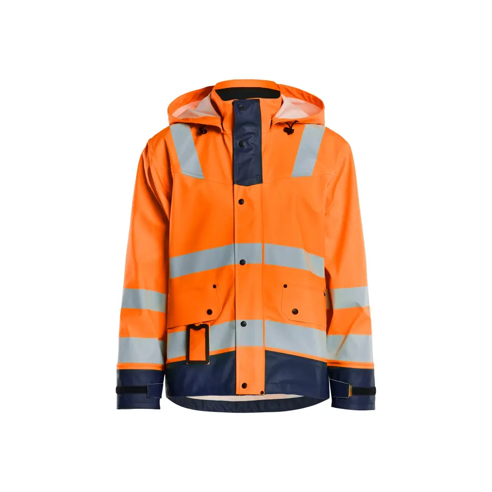 Blåkläder Rain jacket Hi-Vis Level 2 43022003 - Orange/Navy blue / 4XL