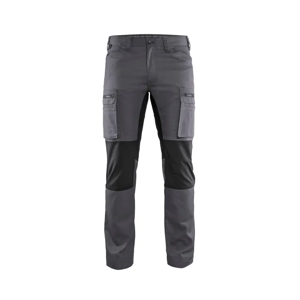Blåkläder Service Trousers with Stretch 14591845 - Mid grey/Black / C44