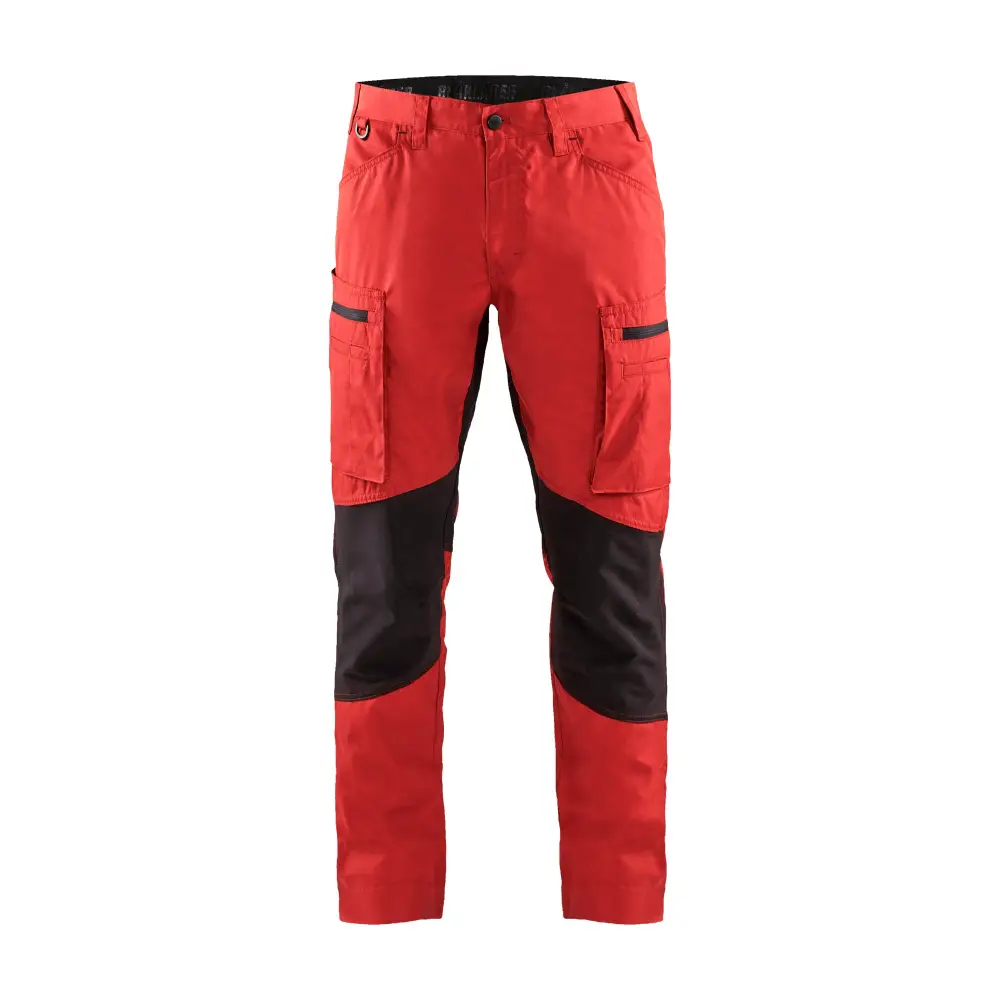 Blåkläder Service Trousers with Stretch 14591845 - Red/Black / C44