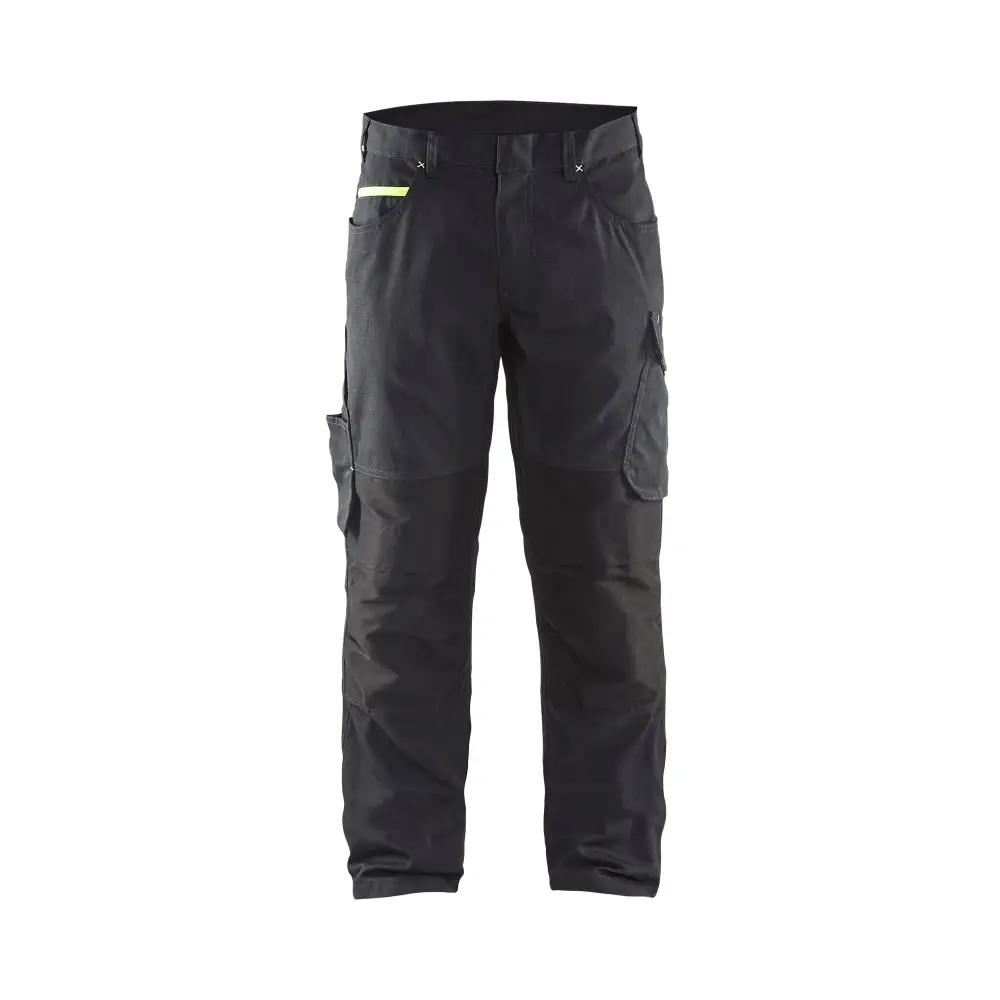 Blåkläder Service Trousers with Stretch 14951330 - Black/Hi-vis yellow / C146