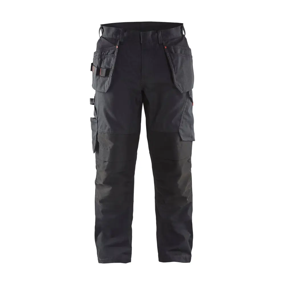 Blåkläder Service Trousers with stretch and nail pockets 14961330 - Black/Red / C146