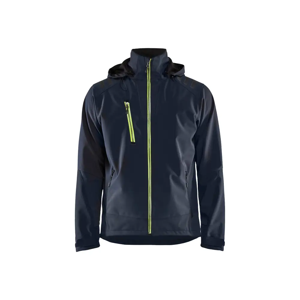 Blåkläder Softshell jacket 47492513 - Dark navy blue/Hi-vis yellow / 4XL