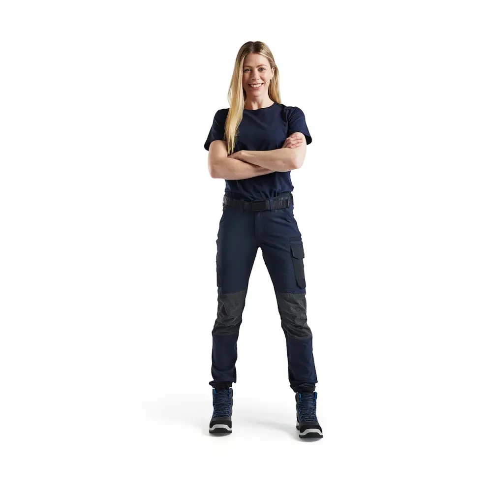 Blåkläder Women’s 4-way stretch service trousers 71221645 - Dark Navy/Black / C32